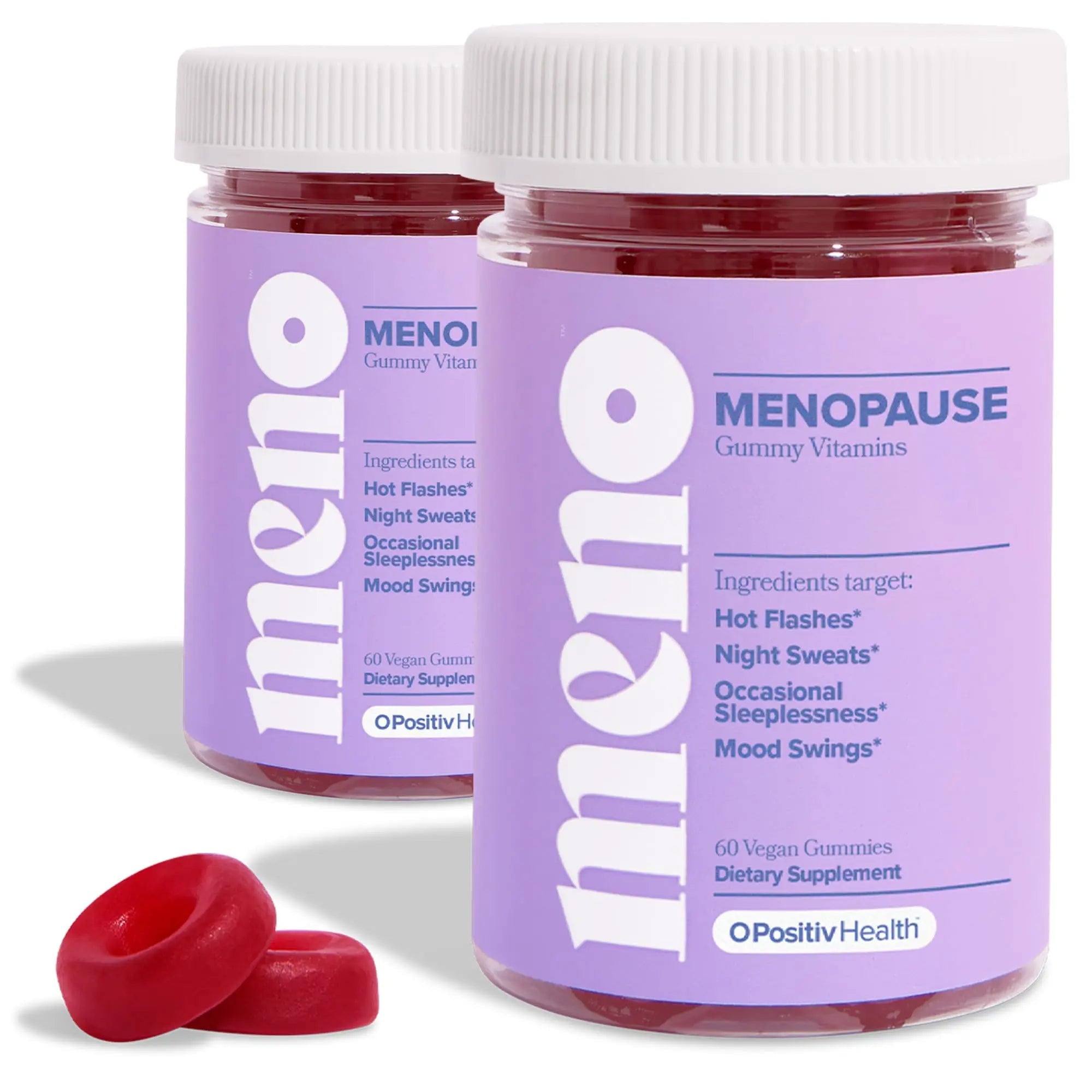MENO Gummies for Menopause, 30 Servings (Pack of 2) - Hormone-Free Menopause O Positiv Au supplements