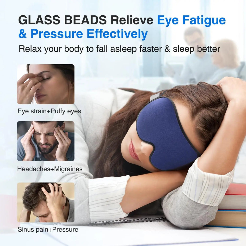 YFONG Weighted Sleep Mask, Women Men 3D Eye Mask Blocking Lights YFONG Au supplements