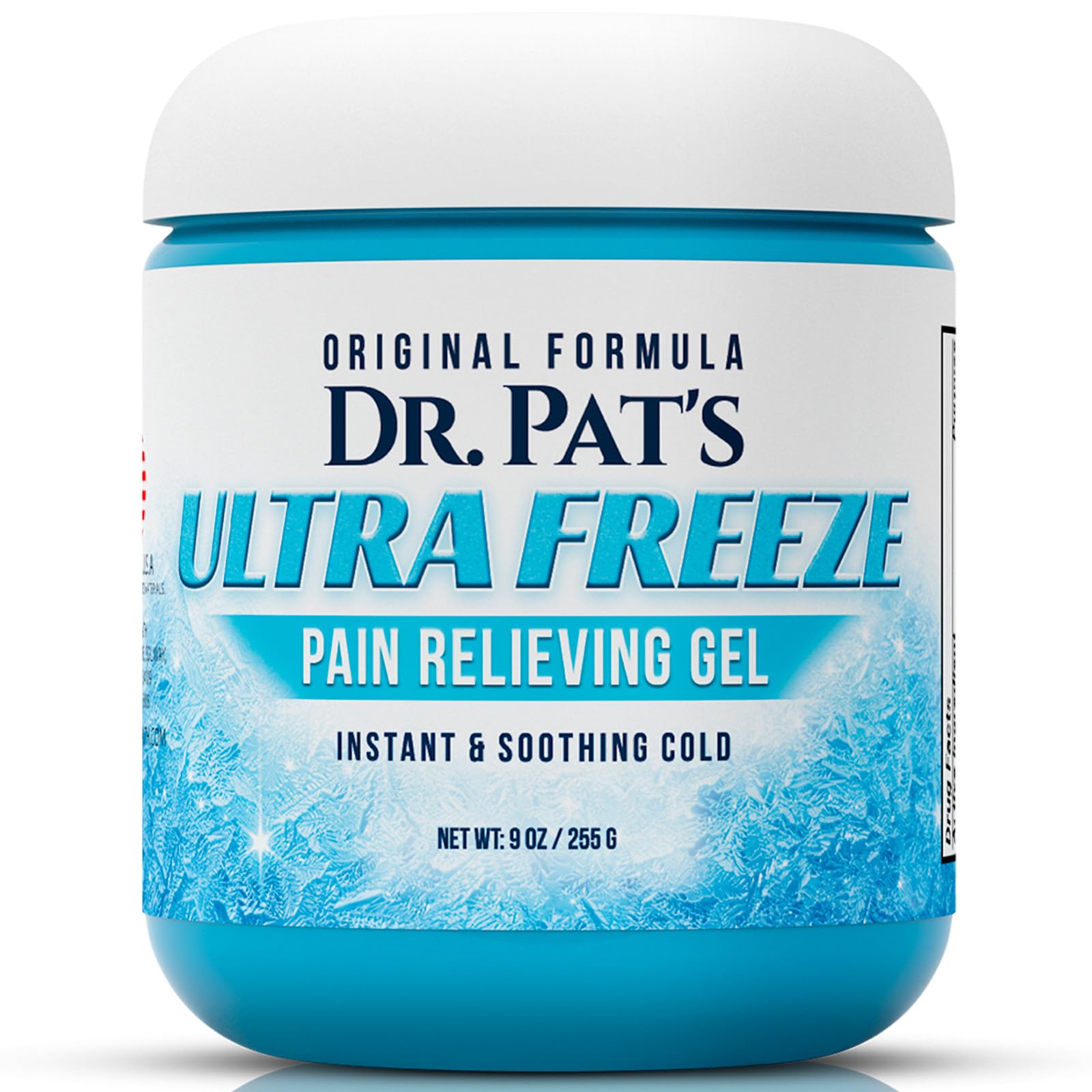 Ultra Freeze Dr Pat's Pain Relief Cream (9oz) - Muscle Rub Gel for Arthritis, Neuropathy, Foot & Joint - Cooling Sports Massage for Back, Shoulder & Knee - Menthol Analgesic for Neck & Body Ultra Freeze Au supplements