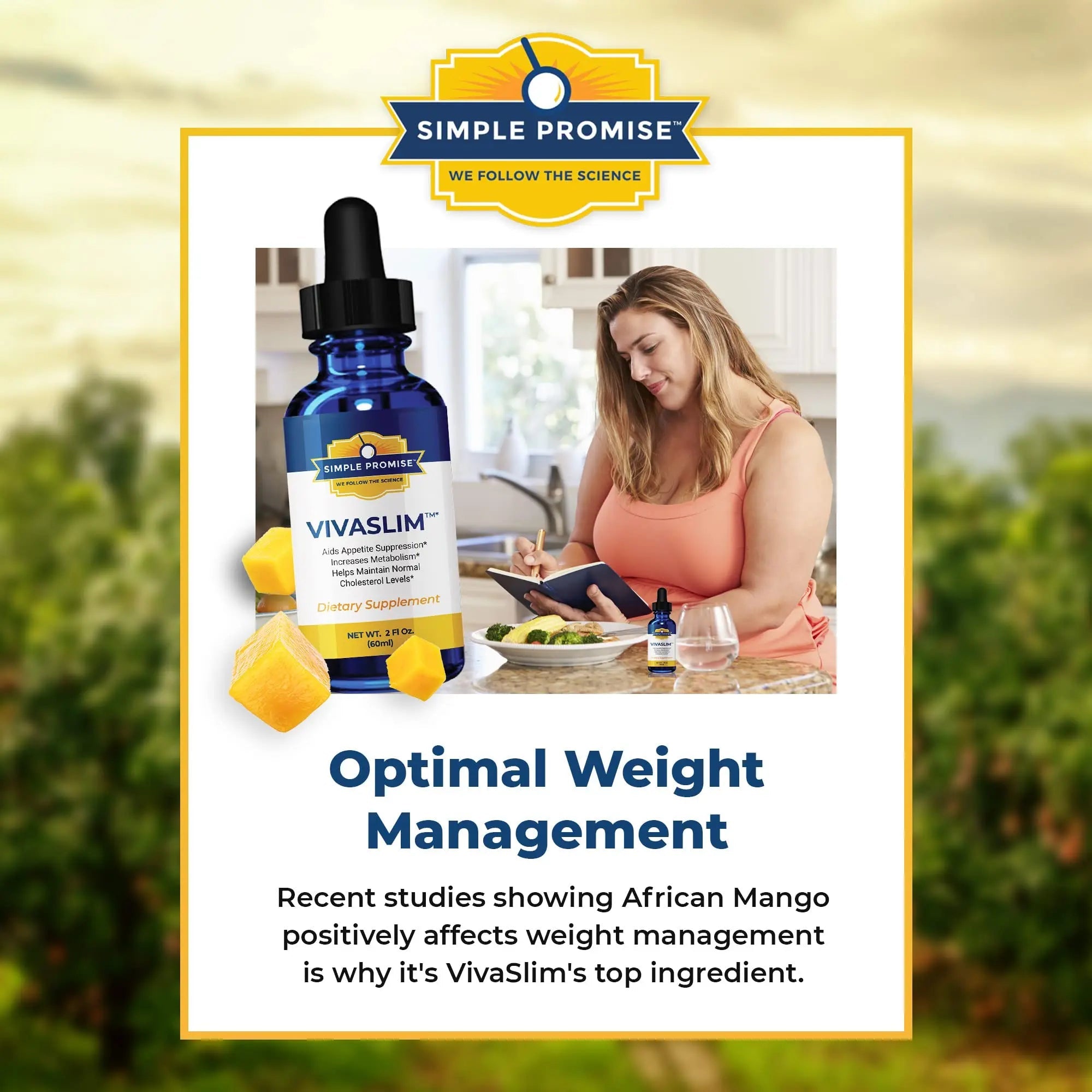 Simple Promise - VivaSlim - Natural Liquid Drops with African Mango, 2 fl oz Simple Promise Au supplements