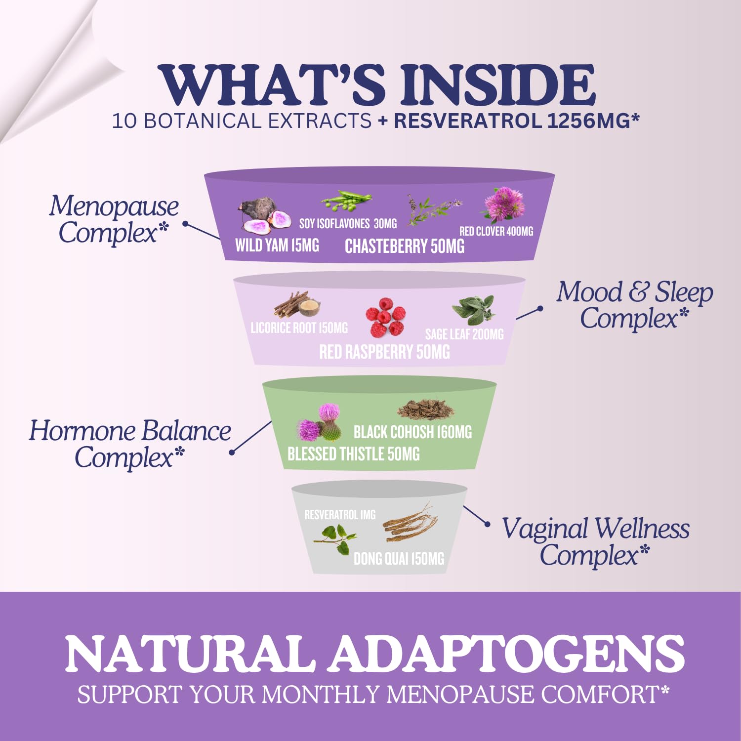 11-in-1 Hormonal Balance, Relief for Menopause Symptoms, Helps Reduce Hot Flashes, Night Sweats, and Mood Swings, Clinically Proven Ingredients, Natural PMS Support, Made in USA, 3rd Party-Tested HERBAL HOT Au supplements