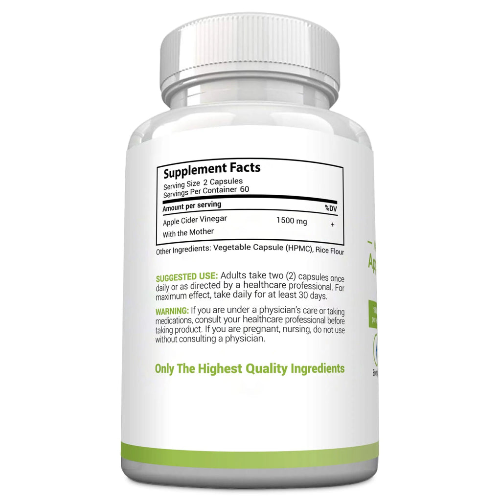 Apple Cider Vinegar Capsules with The Mother - Healthy Keto Diet Supplements MaxX Labs Au supplements