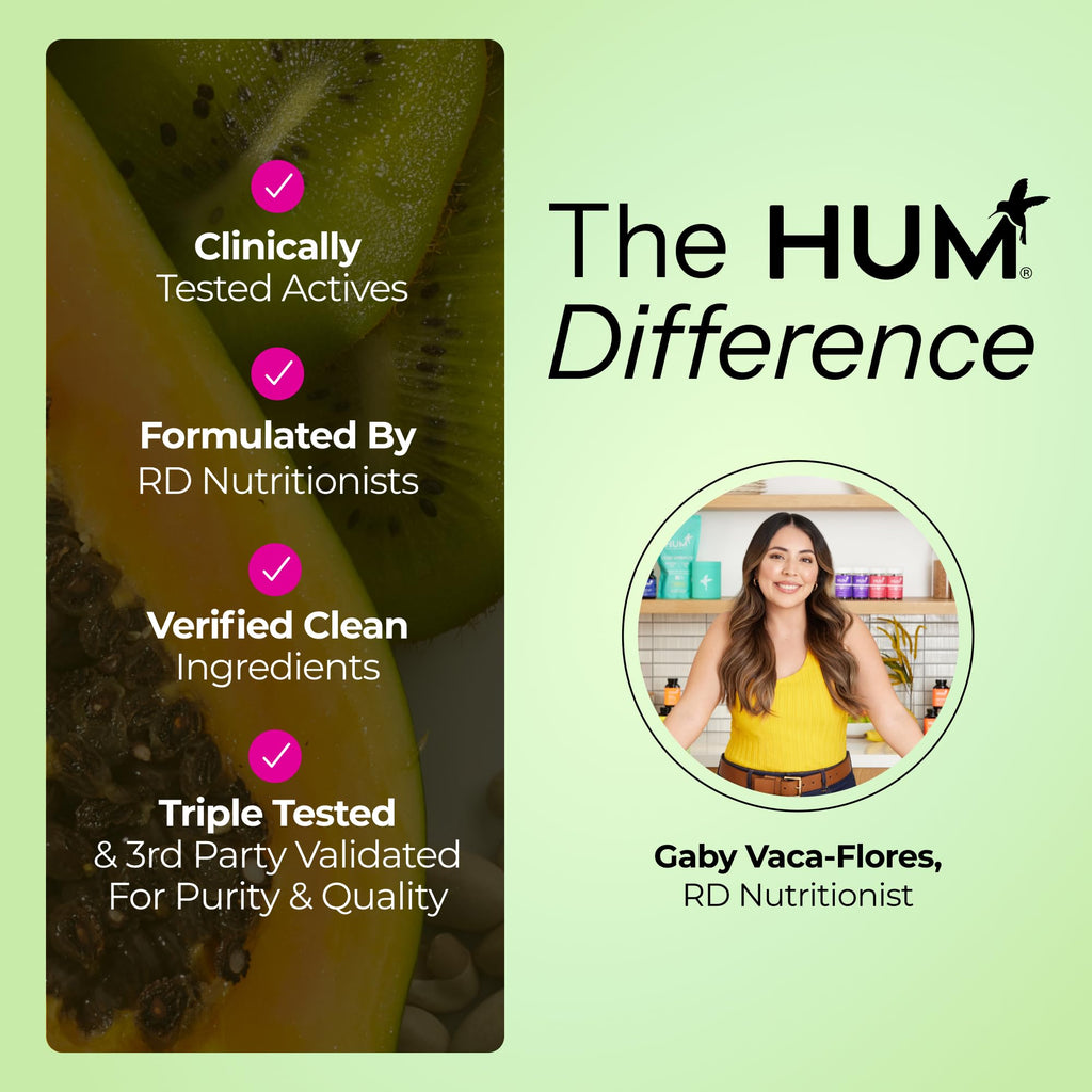 HUM Gut Instinct Daily Probiotics for Women and Men, Digestive Health, Lactobacillus, Bifidobacterium Strains for Immune Support, Probiotic Supplement for Healthy Gut Diversity, 30 Capsules HUM Au supplements