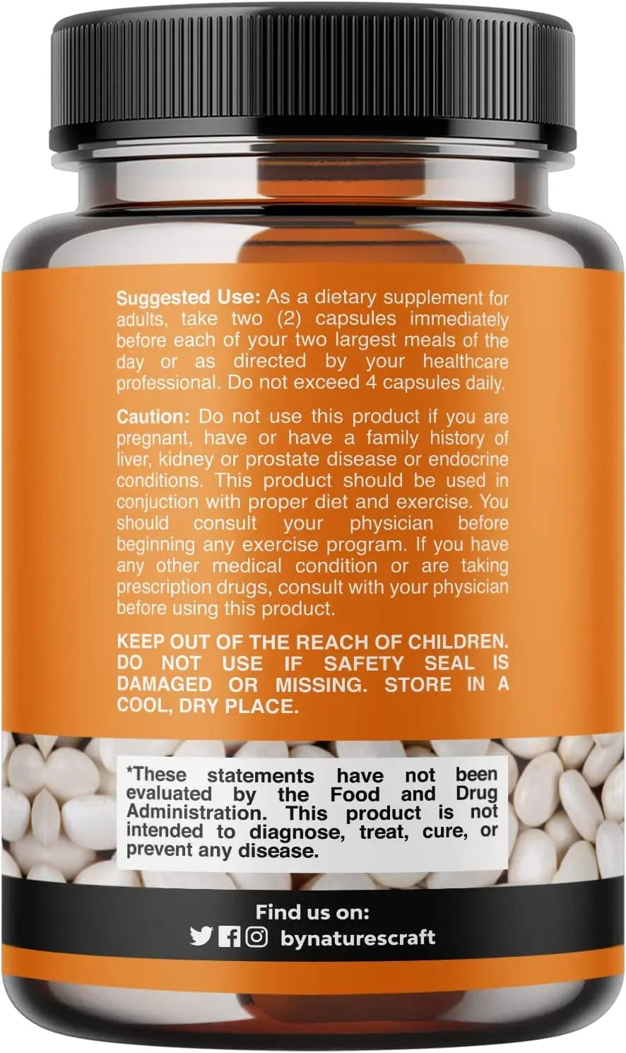 Natural White Kidney Bean Extract - White Kidney Bean Energy Booster AMPK Activator Natures Craft Au supplements