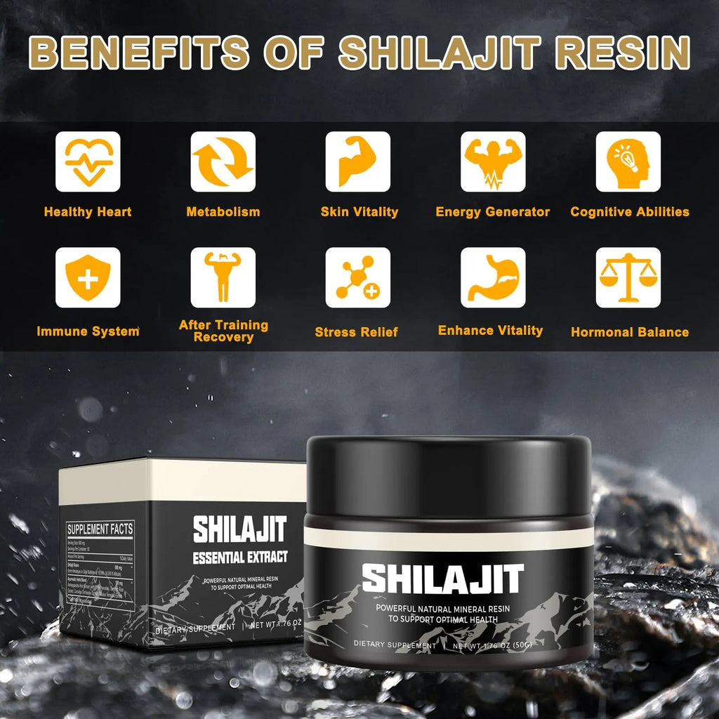 Shilajit Pure Himalayan Organic Shilajit Resin - Gold Grade 100% Shilajit Supplement Scarremover Au supplements