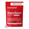 Humann SuperBeets Heart Chews Zero Sugar, Beet Root Supplement, Energy, Nitric Oxide and Blood Pressure Support, Grape Seed Extract & Non-GMO
