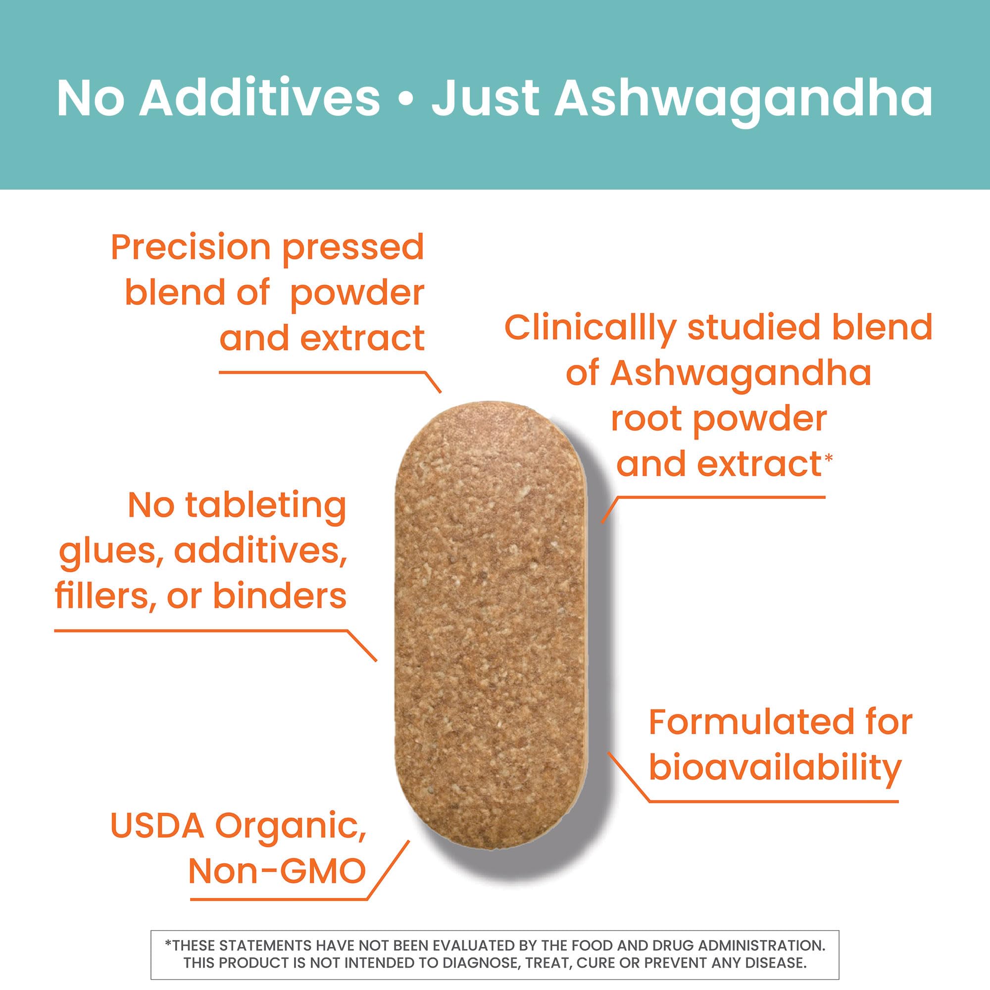 Himalaya Organic Ashwagandha Root, 2 Month Supply - Herbal Adrenal Support Supplements for Stress Relief and Energy Support - USDA Organic, Non-GMO, Vegan