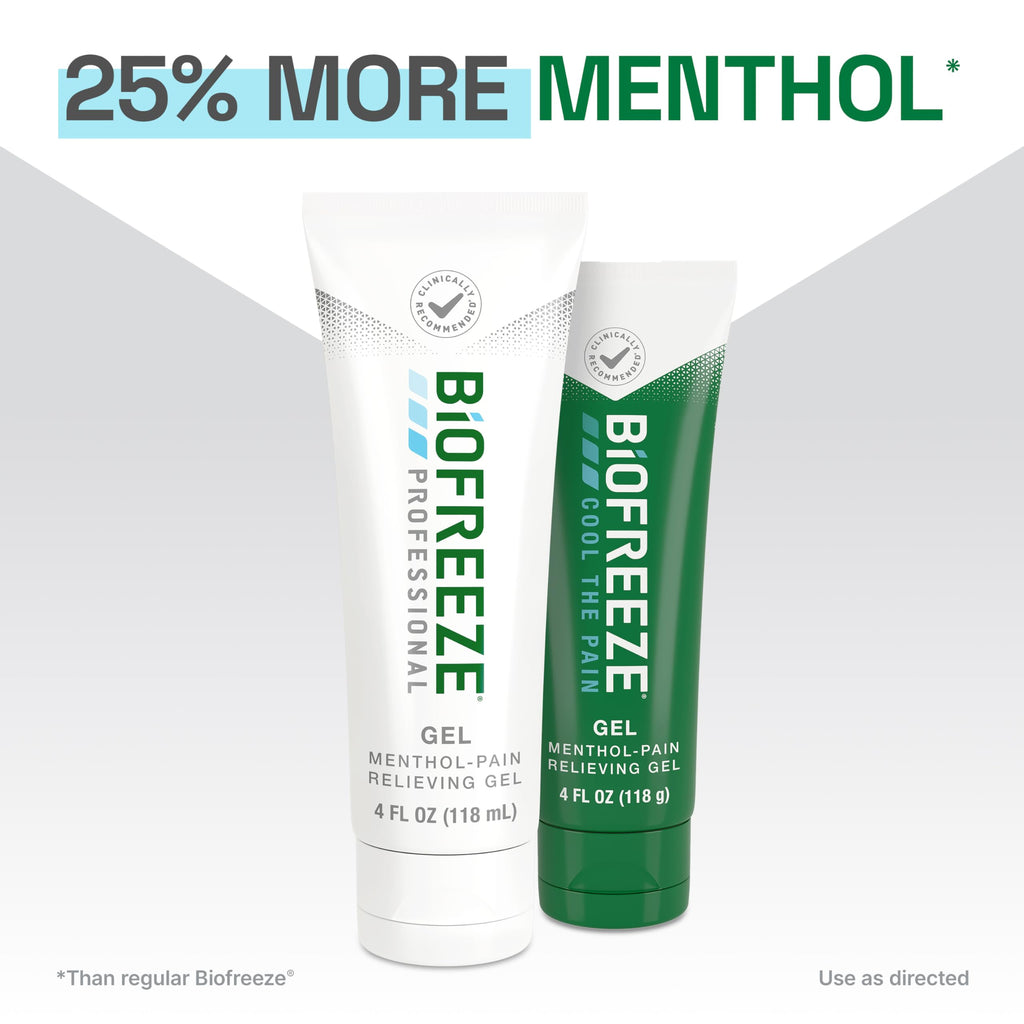 Biofreeze Professional Pain Relief Gel, 4 oz Tube (3-Pack) - Fast, Cooling Relief for Arthritis, Muscle Soreness, Joint, Back, Neck, Knee Pain & More Biofreeze Au supplements
