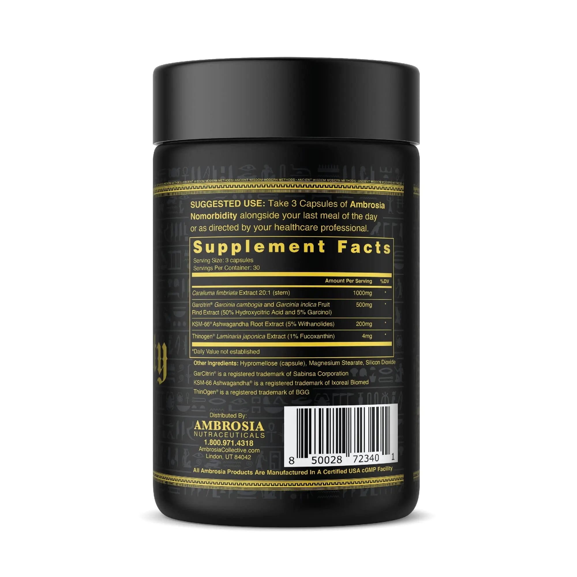 Ambrosia Nomorbidity Advanced Appetite Control & Hunger Management Formula Ambrosia Au supplements