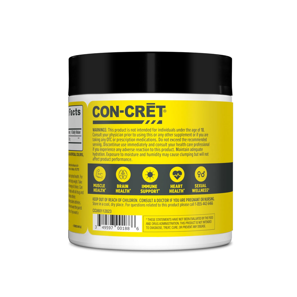 CON-CRET Creatine HCl Powder | Muscle, Cognitive, Cellular Energy Support | No Bloating or Cramps | USA Made & NSF Certified | Raspberry (64 Serving) CON-CRET Au supplements