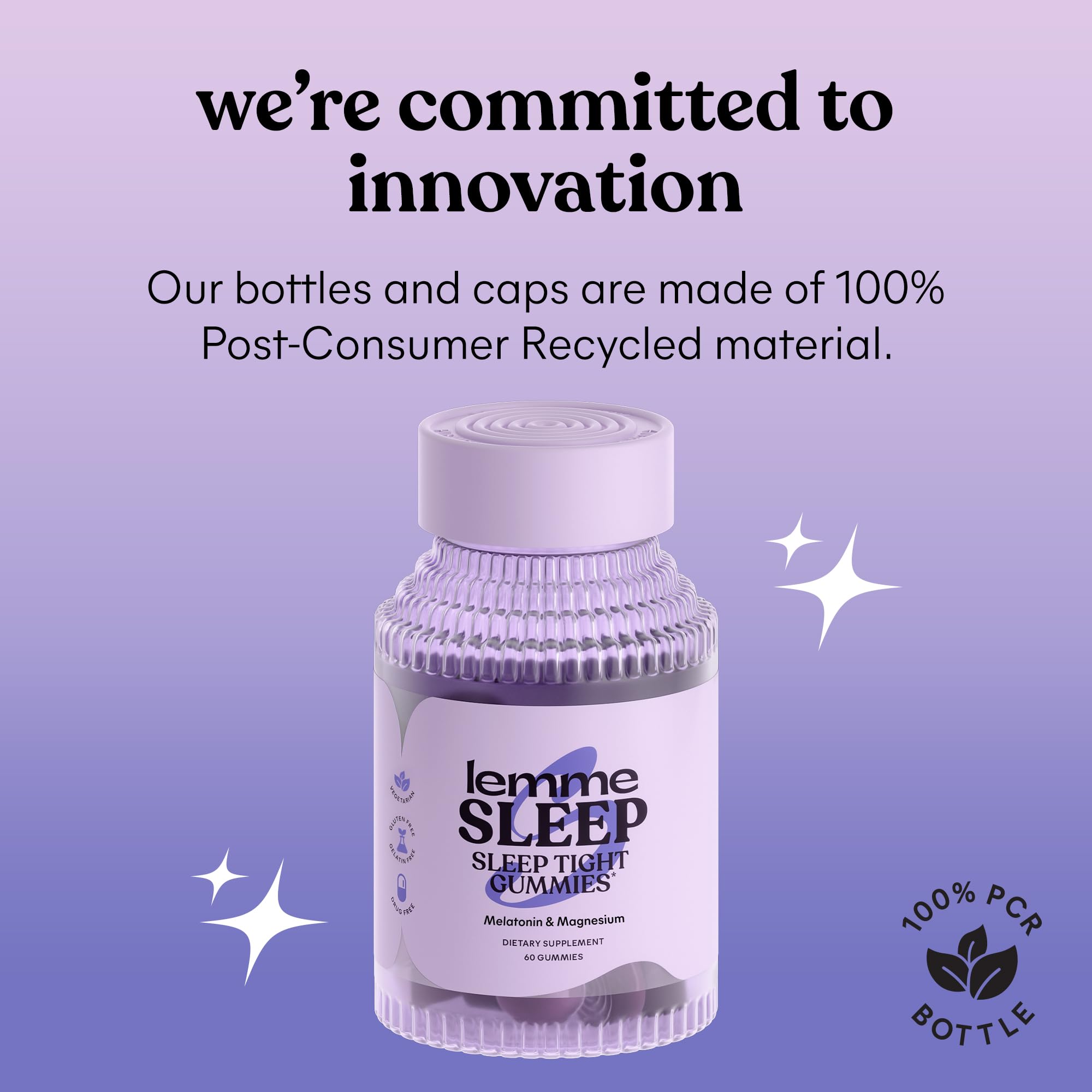 Lemme Sleep Gummies with 5mg Melatonin, Elderberry, Magnesium, L-Theanine, Chamomile and Lavender, Drug-Free Nighttime Sleep Aid,
