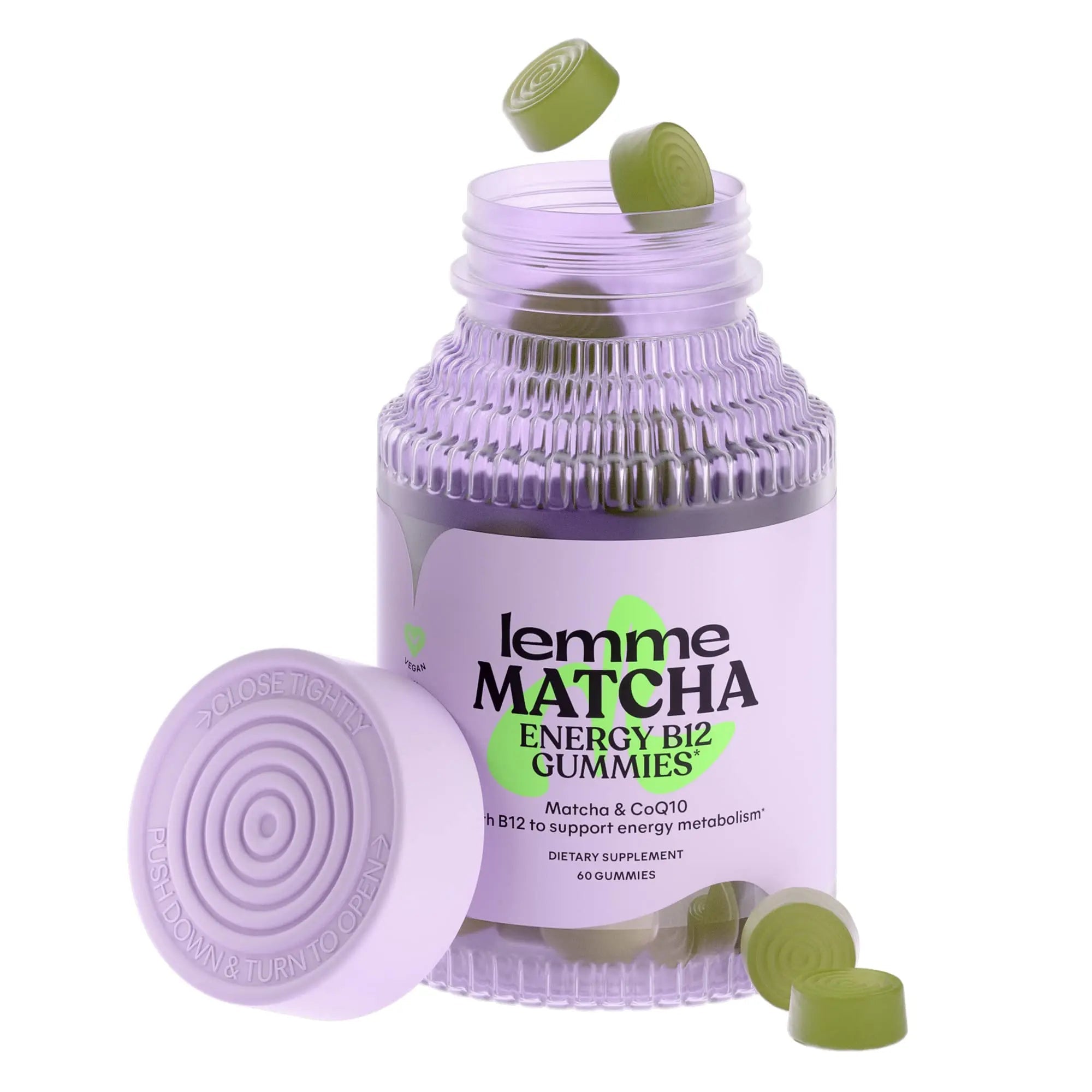 Lemme Matcha Superfood Energy Gummies with Organic Matcha Green Tea, Vitamin B12 Lemme Au supplements