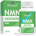 Sublingual NMN 500mg + Trans-Resveratrol 400mg, 3-in-1 Advanced Formula 99% Pure NMN Resveratrol Supplement for Boost* NAD, Cell, Immune, Energy & Muscle, Anti-Aging, 120 Lozenges (120-Day Supply) Ascuoli Au supplements