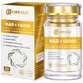 OMOGS NAD+ 300 mg + Trans-Resveratrol 200 mg, Pure NAD Supplement, Max Absorption, Boosting Supplement for DNA Repair, Healthy Aging, Cellular Energy & Longevity, 60 Capsules OMOGS Au supplements