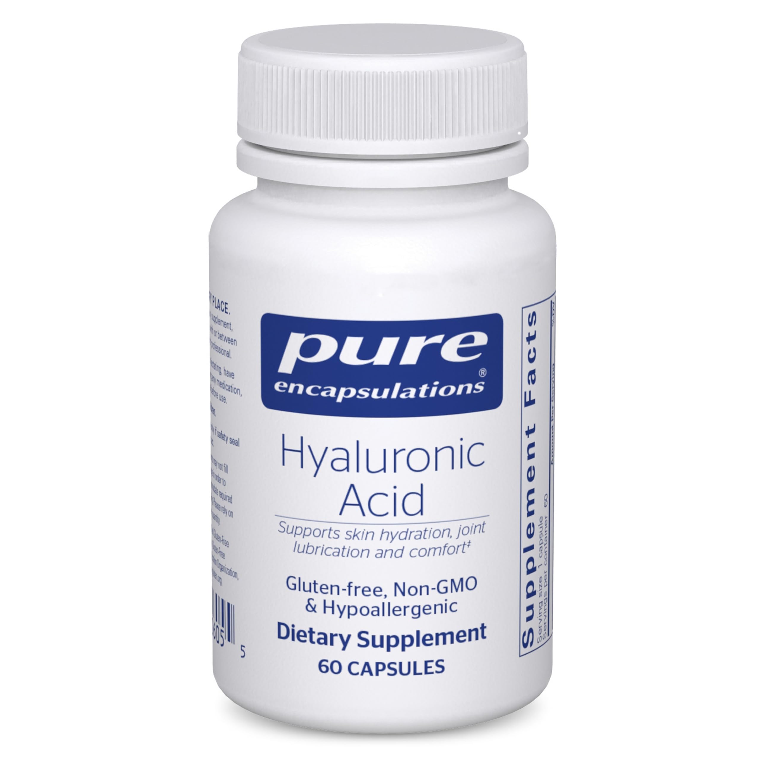 Pure Encapsulations Hyaluronic Acid - for Skin Hydration, Joint Lubrication & Joint Health* - Effective Absorption - Gluten Free