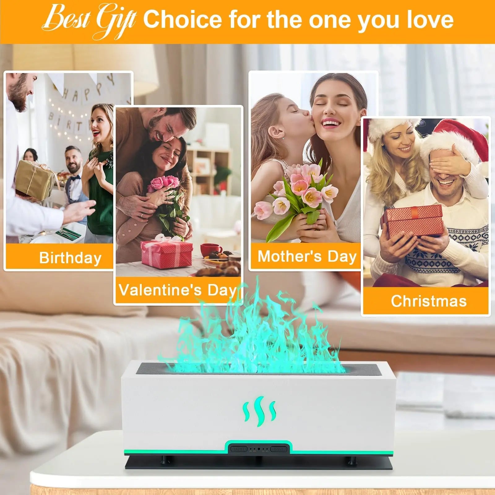 WENPHONE Upgraded 7 Color Essential Oil Diffusers, Flame Air Aroma Diffuser Humidifier, 200ml WENPHONE Au supplements