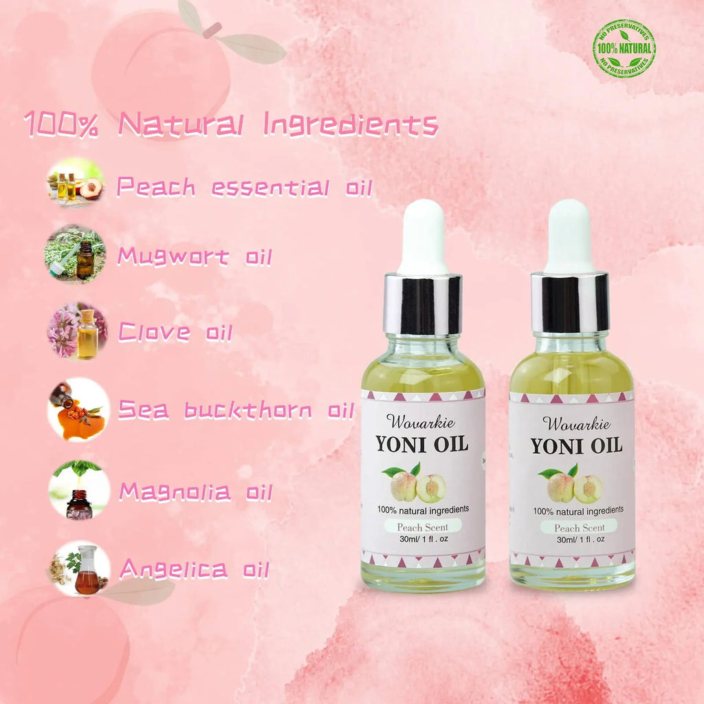 2 Packs Yoni Oil for Women, 1 fl oz/30 ml Feminine Oil Intimate Deodorant for Women, Eliminates Odor Wovarkie Au supplements