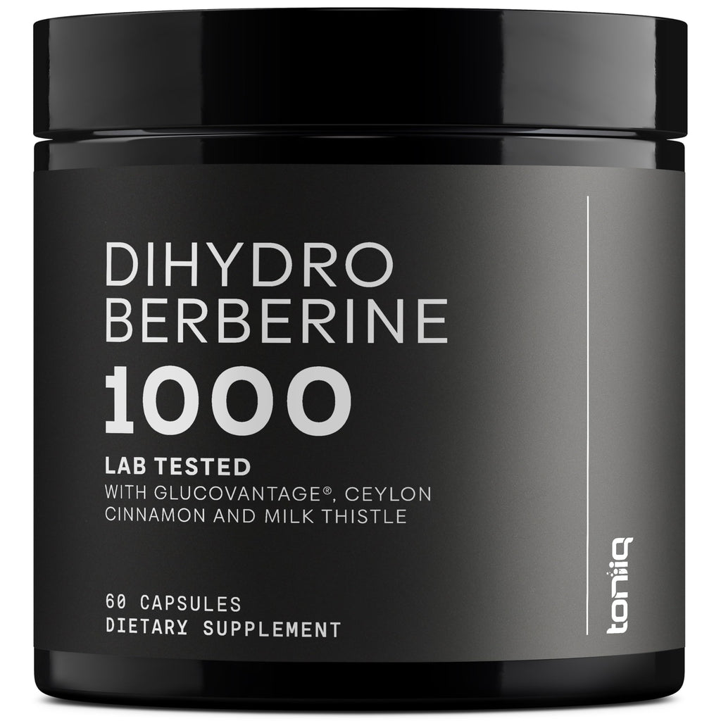 Toniiq Dihydroberberine Supplement - Ultra High Potency 1,000mg Formula with GlucoVantage, 10:1 Ceylon Cinnamon & 50:1 Milk Thistle - Third-Party Lab Tested Toniiq Au supplements