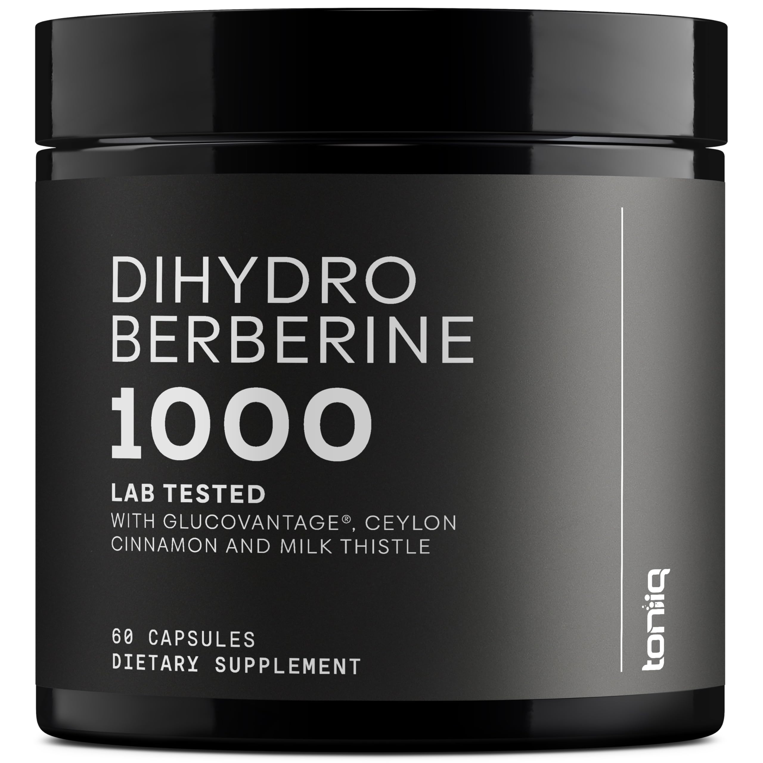 Toniiq Dihydroberberine Supplement - Ultra High Potency 1,000mg Formula with GlucoVantage, 10:1 Ceylon Cinnamon & 50:1 Milk Thistle - Third-Party Lab Tested Toniiq Au supplements