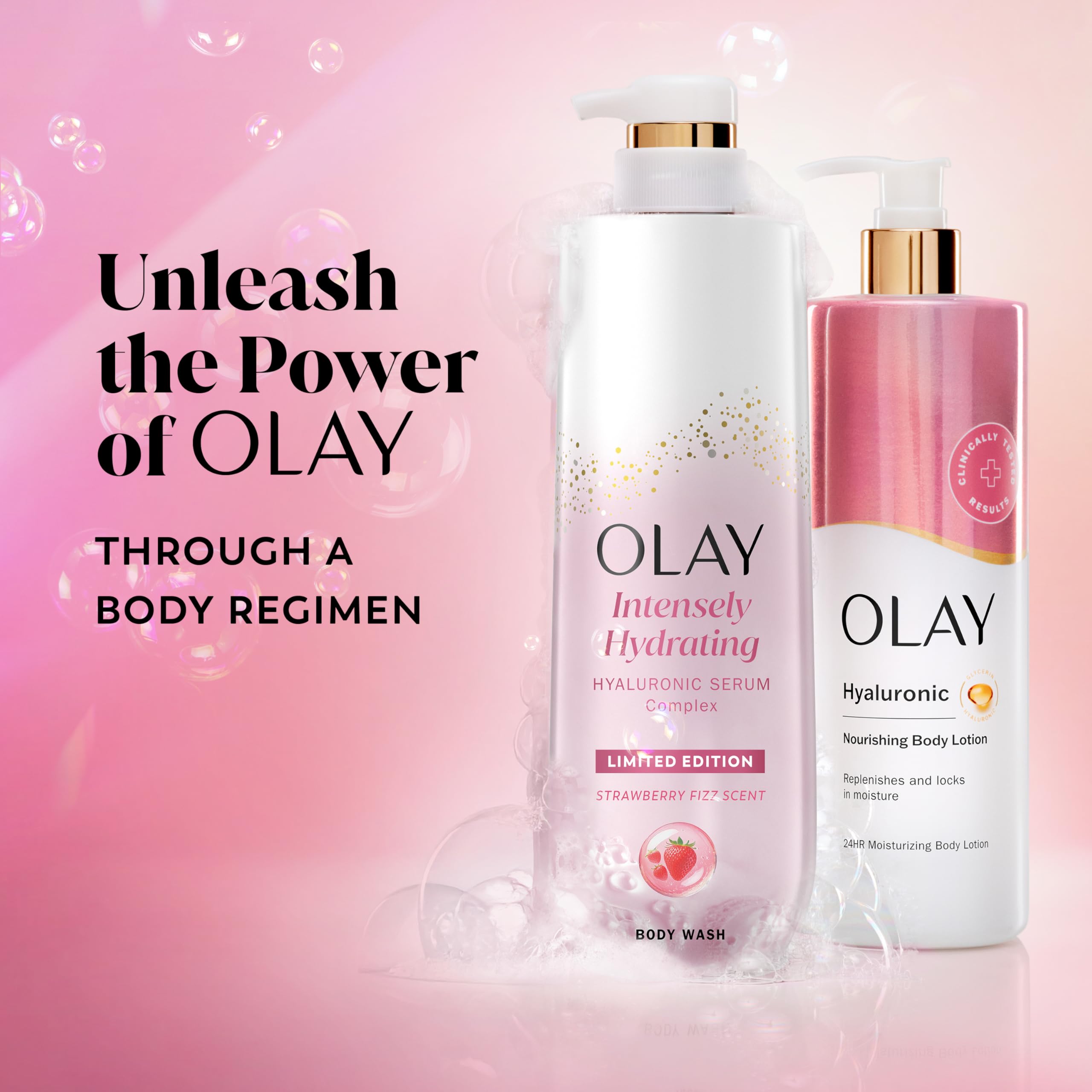 Olay Body Wash for Women, Intensely Hydrating, Pro-Hyaluronic Acid Serum Complex