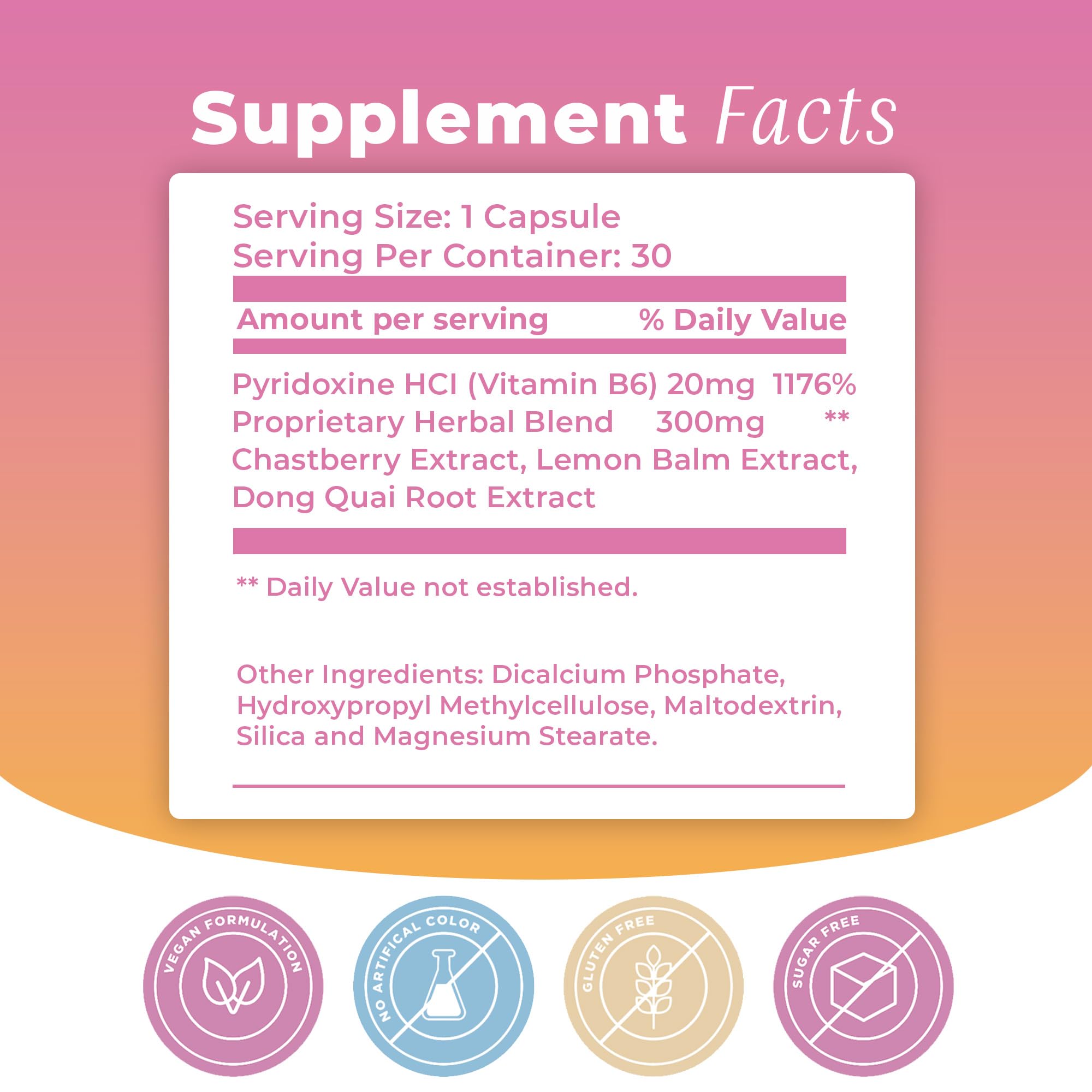 BIOTOPLEVEL PMS Support Supplement for Women & PMS Relief, Hormone Balance & Menstrual Period Relief for Cramps, Bloating & Mood Swings with Chasteberry, Vitamin B6, Lemon Balm, Dong Quai, 30 Count BIOTOPLEVEL Au supplements