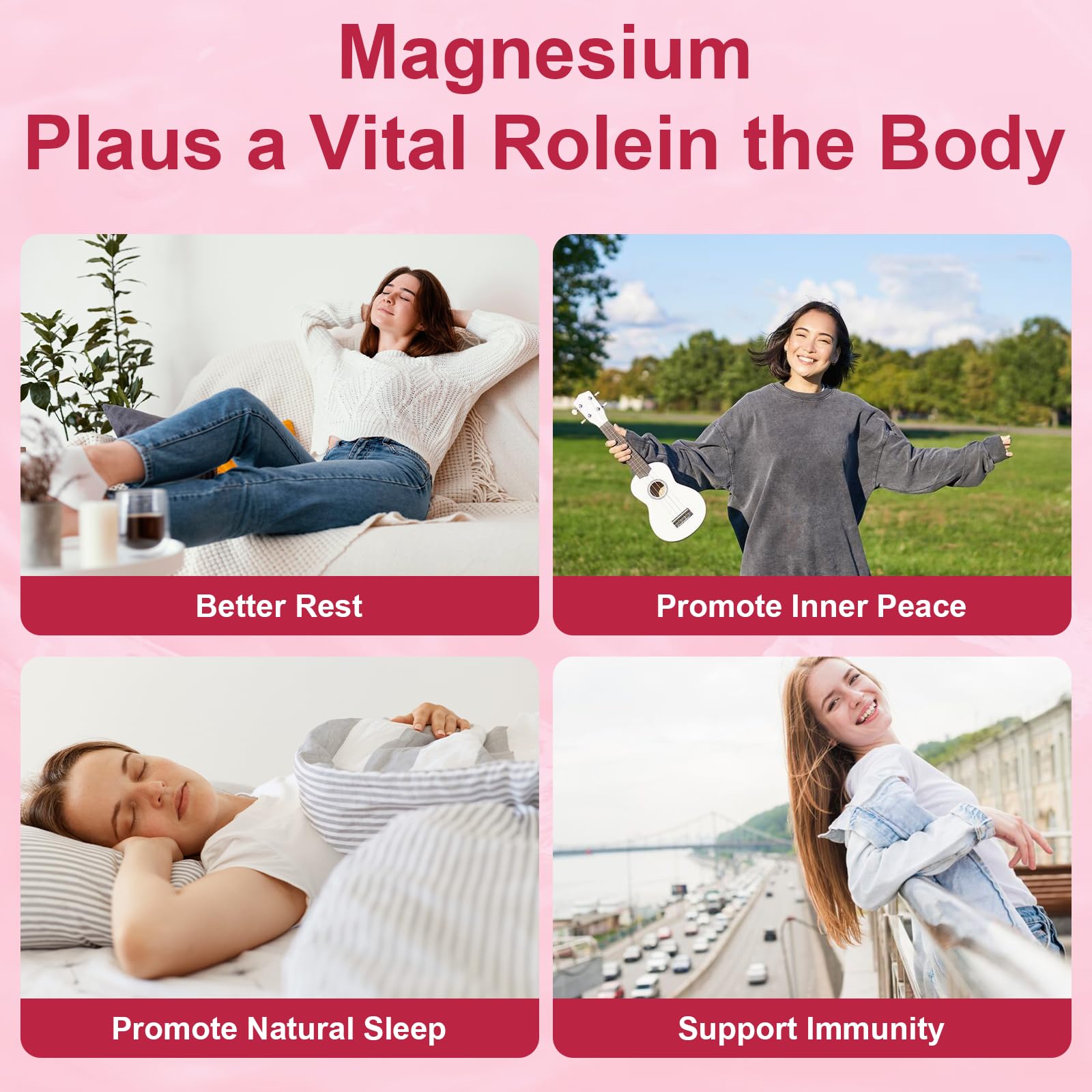 2 Packs Liposomal Magnesium Complex Gummies-as 12 Forms of Magnesium Citrate,Glycinate,Malate,Oxide,and More with Vitamin D3, B6,C, Ashwagandha & CoQ10 for Women and Men