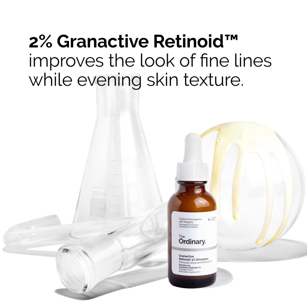 The Ordinary Granactive Retinoid 2% Emulsion, Advanced Retinoid Alternative for Anti-Aging and Skin Texture Improvement, 1 Fl Oz