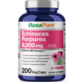 NusaPure Echinacea 20:1 Extract, 300 mg Equivalent to 6,000mg 200 Veggie Caps, Vegan, Non-GMO, Gluten Free Supplement NusaPure Au supplements