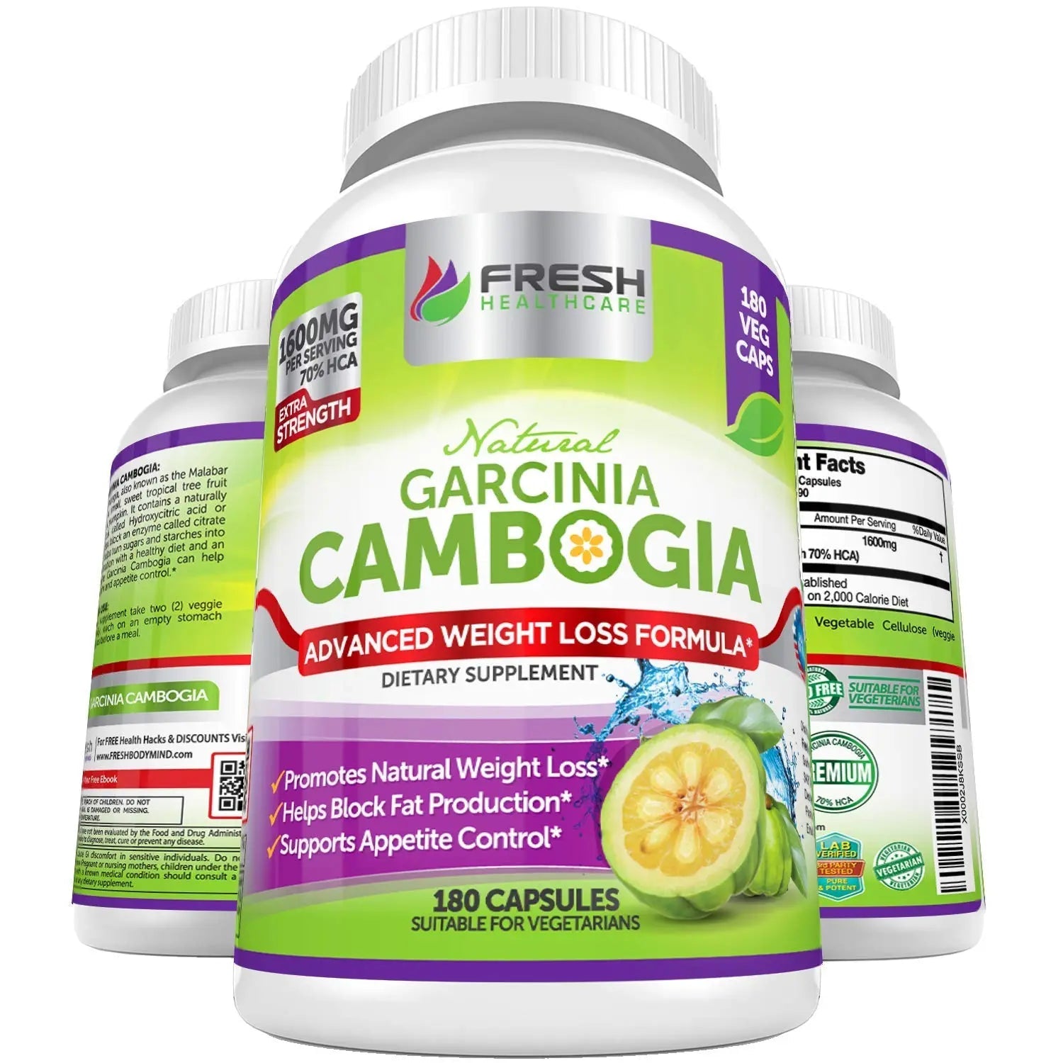 Fresh Healthcare 100% Pure Garcinia Cambogia Extract - All Natural Appetite Suppressant FRESH HEALTHCARE Au supplements