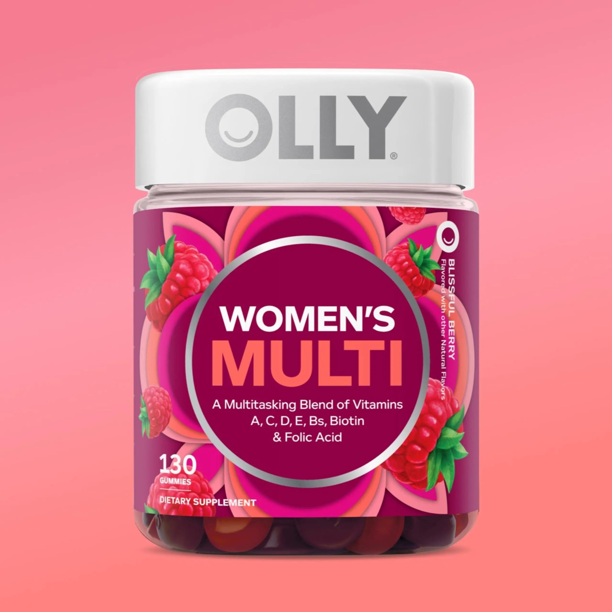 OLLY Women's Daily Multivitamin Gummy, Vitamins A, D, C, E, Biotin, Folic Acid, Adult Chewable Vitamin OLLY Au supplements