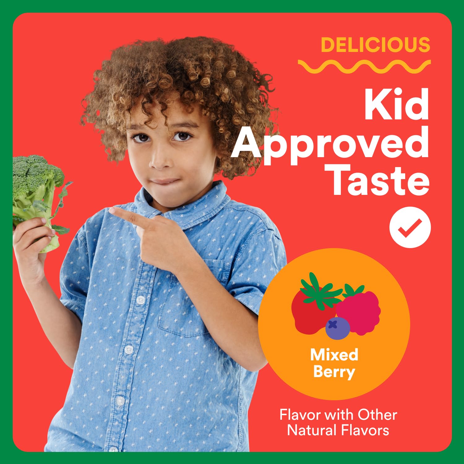 SmartyPants Kids Fiber & Veggies: Prebiotic Fiber Gummies for Kids, Fiber Supplement with Inulin, Organic Green Veggie Blend, Vegan, Gluten Free