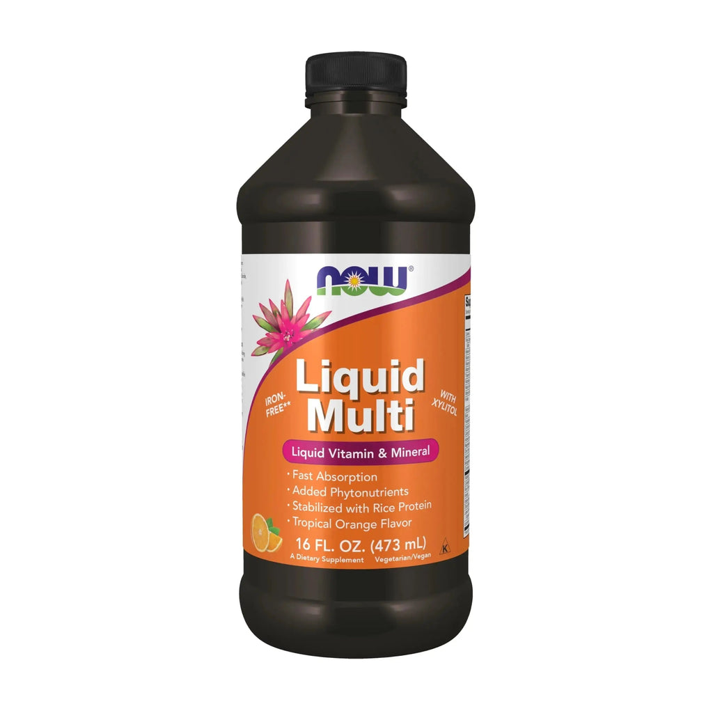 NOW Foods Supplements, Liquid Multi, Tropical Orange Flavor, Fast Absorption, with Added Phytonutrients, 16-Ounce NOW Foods Au supplements