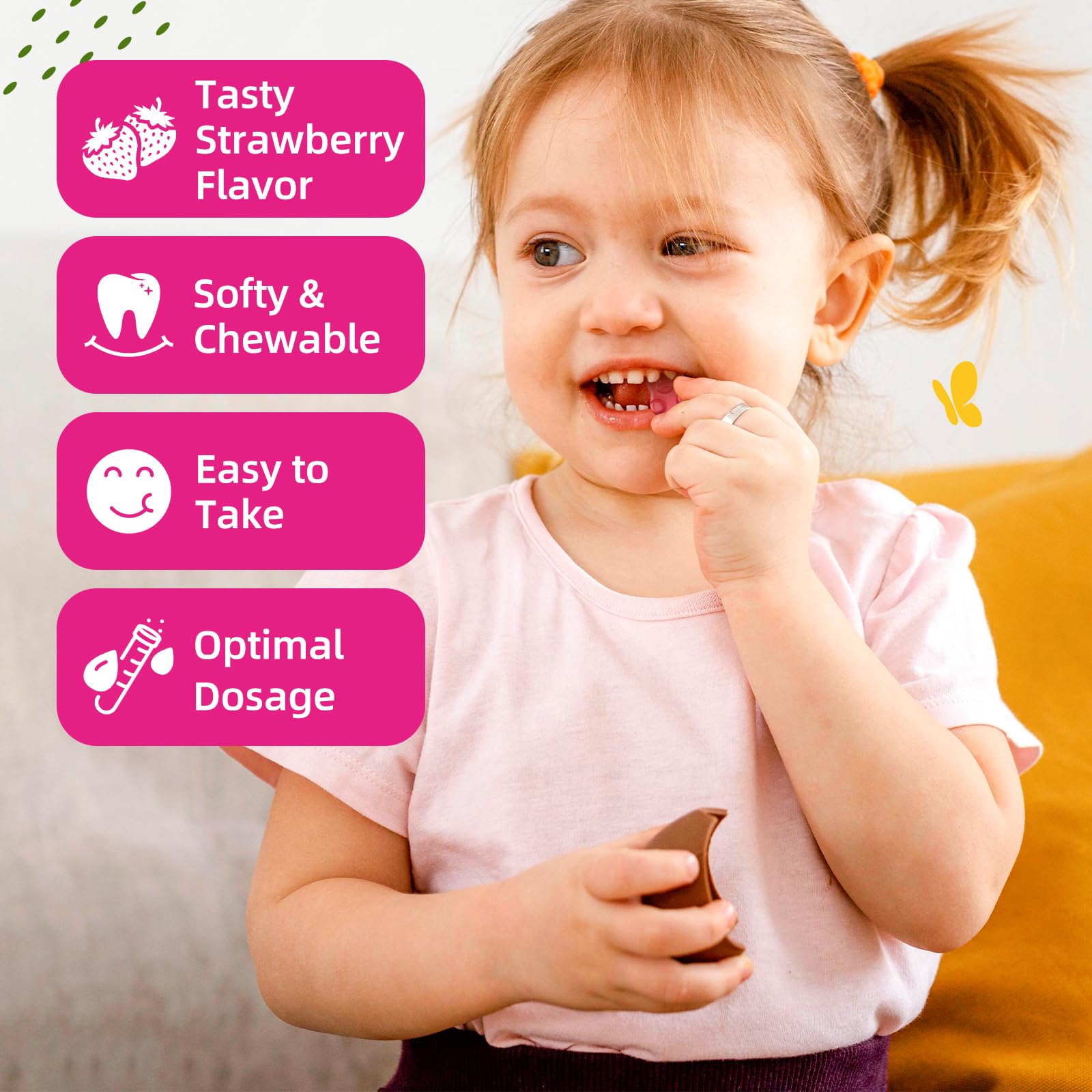ReviNutra Magnesium Gummies for Kids - Magnesium Glycinate Gummies with L-Theanine, Chamomile, Vitamin B6, D for Kids & Adults Sleep