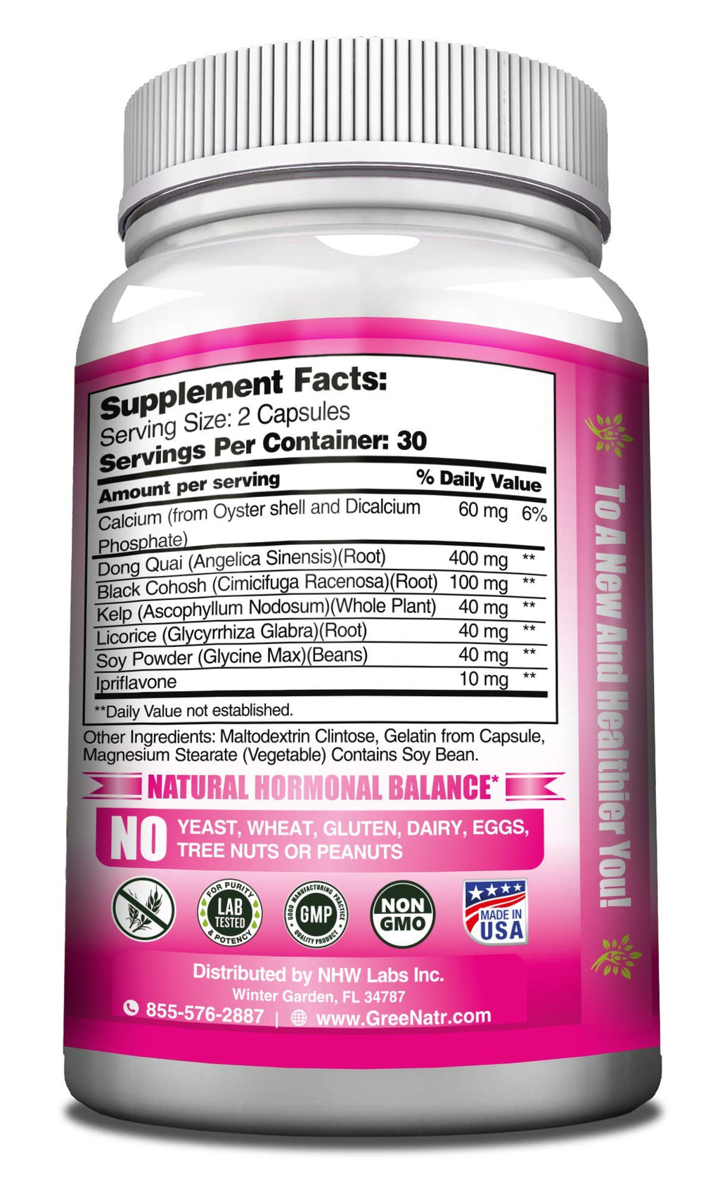 GreeNatr Menopause Supplements for Women - Perimenopause Supplements Women with Dong Quai & Black Cohosh for Menopause Hot Flashes - Menopause Support for Sleep Quality & Hormone Balance - 60 Caps GreeNatr Au supplements