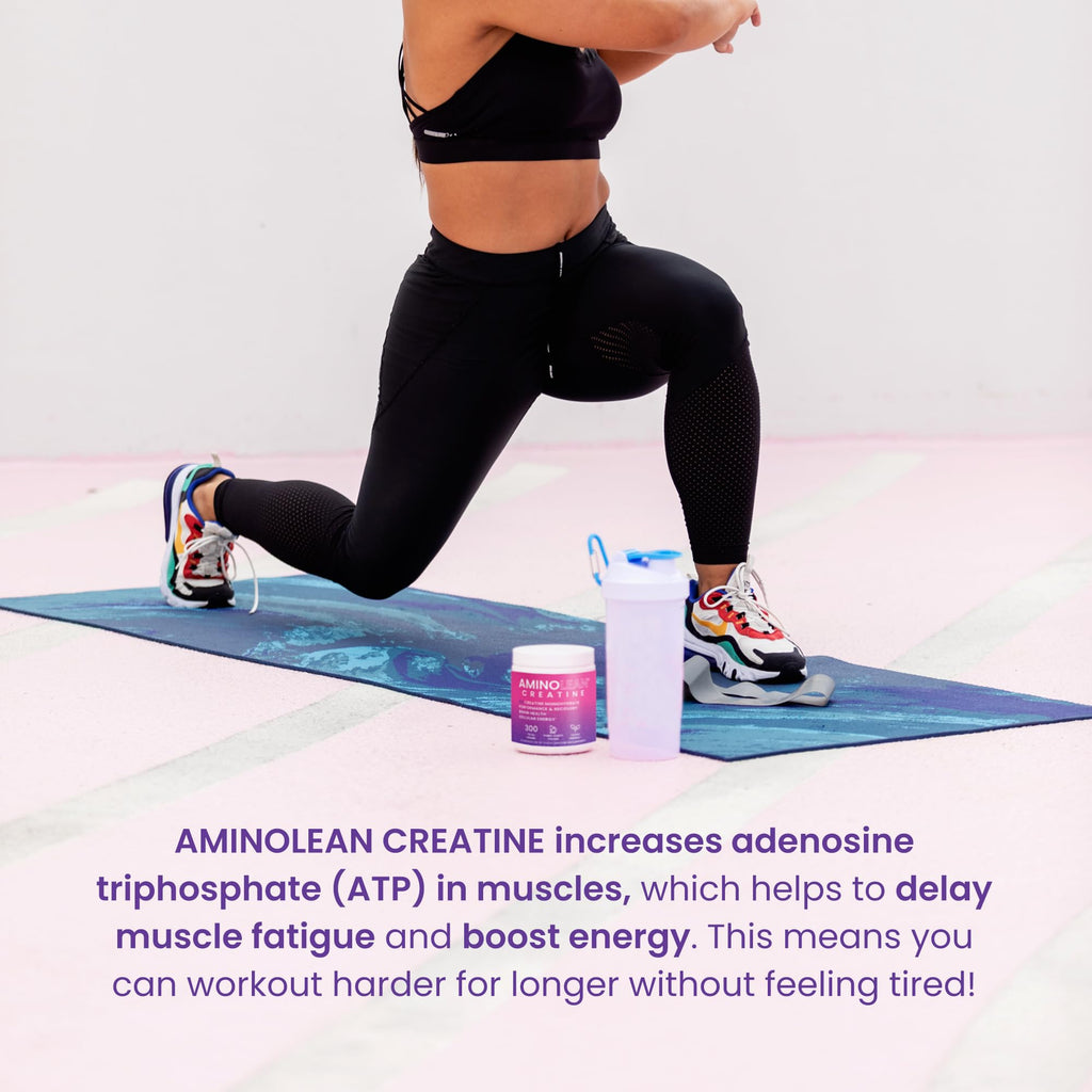 AminoLean Creatine for Women and Men, Pure Micronized Creatine Monohydrate Powder Supplement for Muscle Toning, Mood Support, Energy Boost, and Brain Health, 300g RSP NUTRITION Au supplements