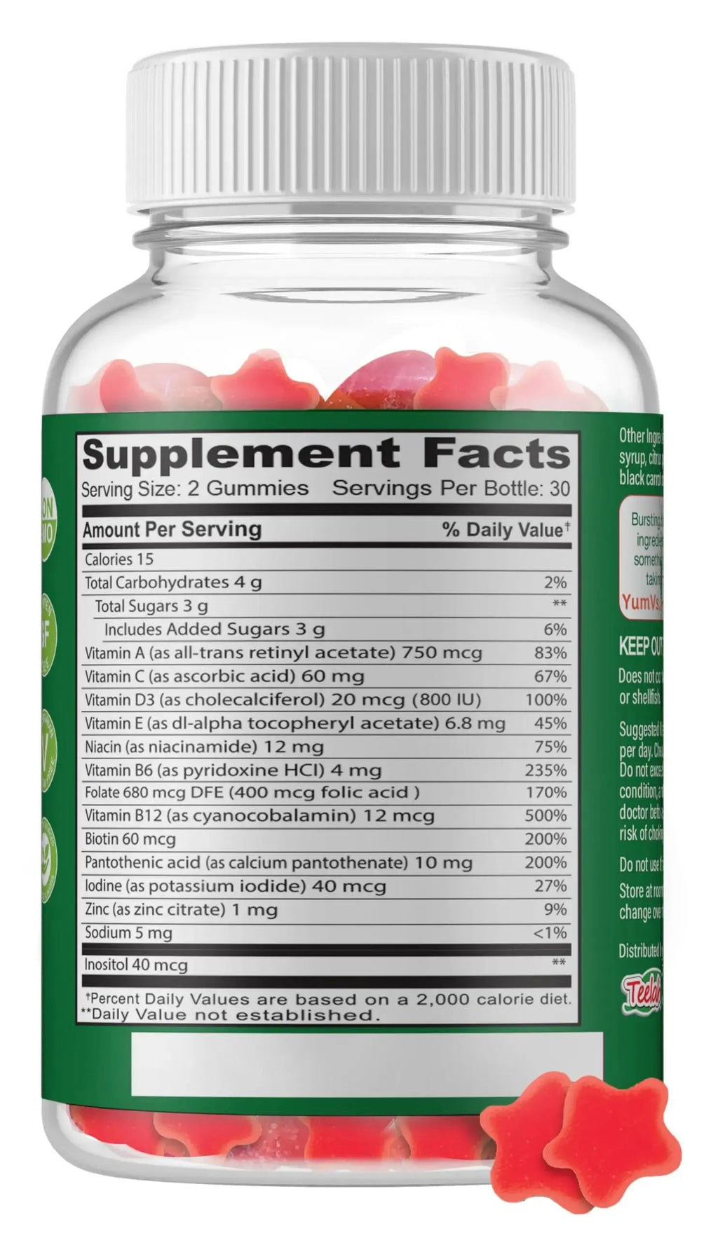 Multivitamin for Adults & Teens Bundle – Complete Daily Health Support Gummies YUM-V'S Au supplements