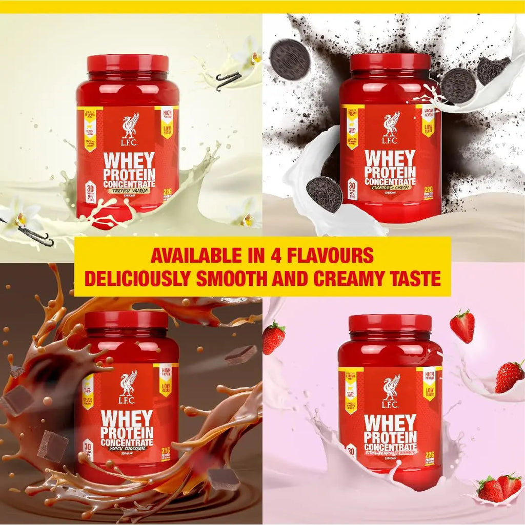 LFC Whey Protein Powder Strawberry Flavour 908g 15.5g Naturally-Occurring BCAAs 21g Protein Vector Consumer Au supplements
