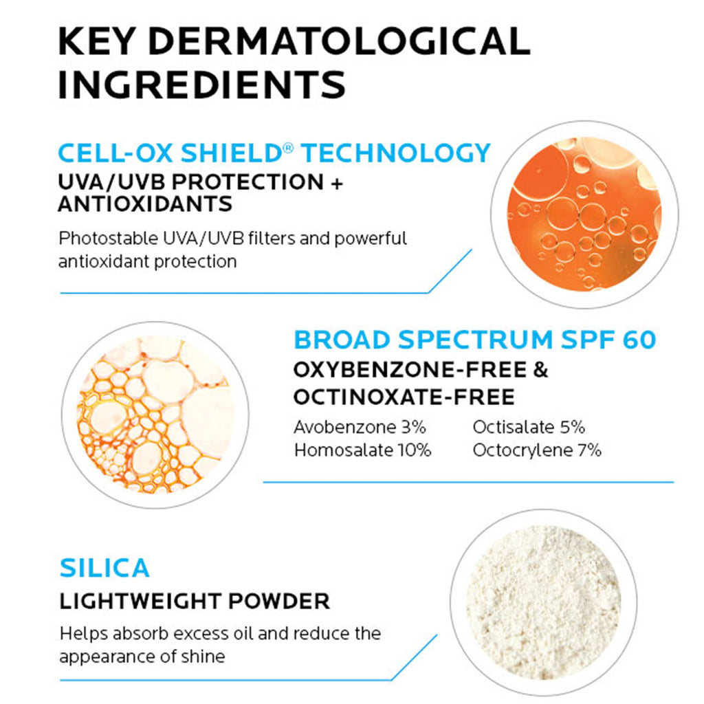 La Roche-Posay Anthelios Light Fluid Facial Sunscreen SPF 60, Lightweight Sunscreen For Face, Fluid Texture, Broad Spectrum SPF + Antioxidants