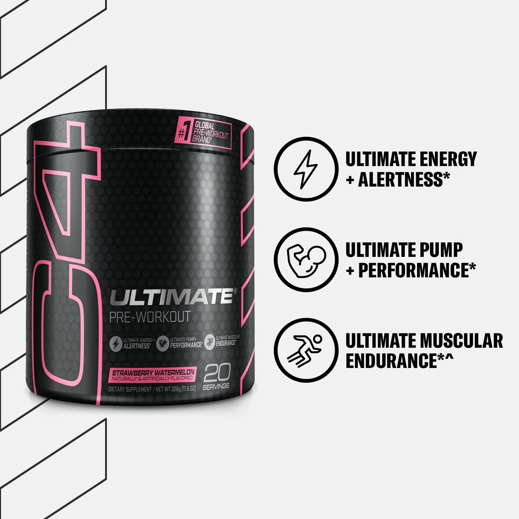 Cellucor C4 Ultimate Pre Workout Powder Strawberry Watermelon - Sugar Free Cellucor Au supplements