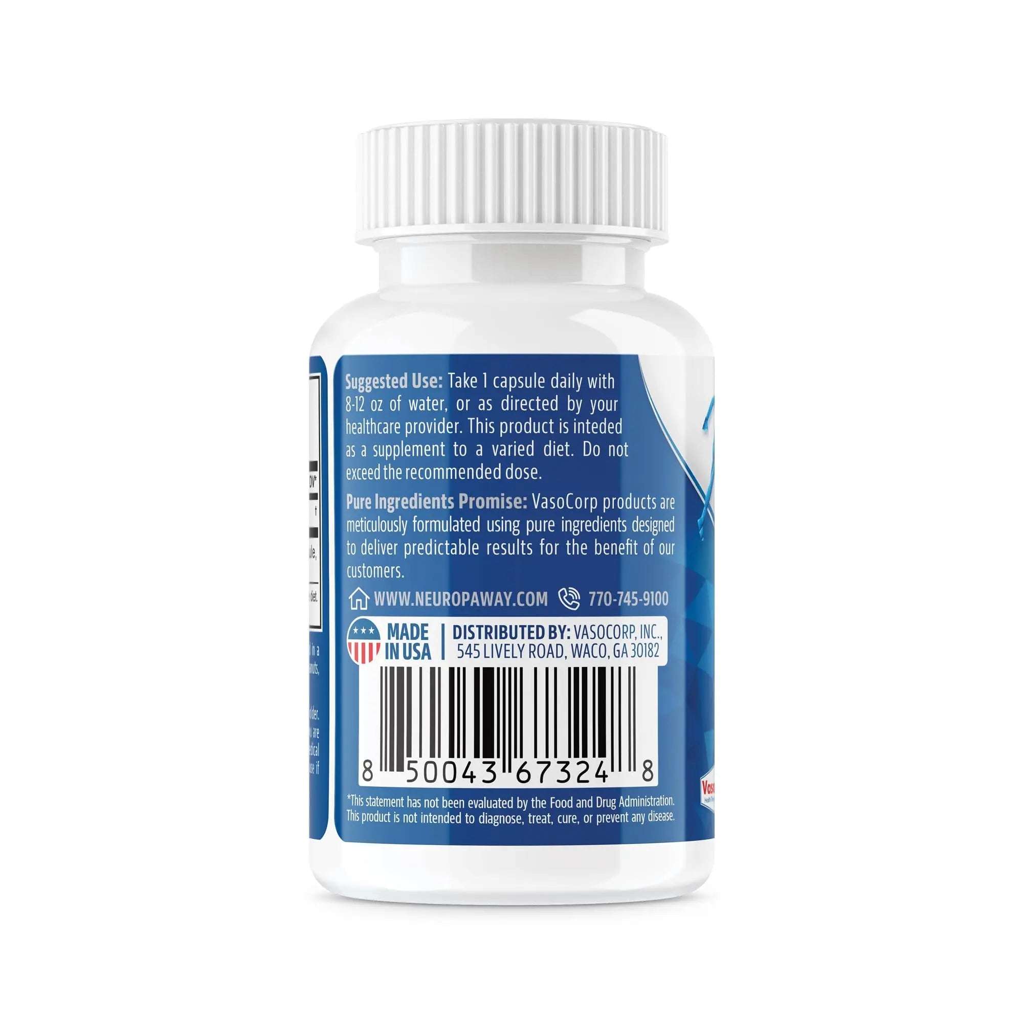 NeuropAWAY Elements Acetyl L-Carnitine 500mg 60ct Acid Resistant Capsules (60 500mg NeuropAWAY Au supplements