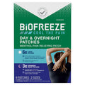Biofreeze Day & Overnight Pain Relief Patches, Menthol Pain Patches for Arthritis & Muscle Pain Relief, Comfortable & Flexible Fabric Stays in Place, 9 Patches (6 Day, 3 Night) Biofreeze Au supplements