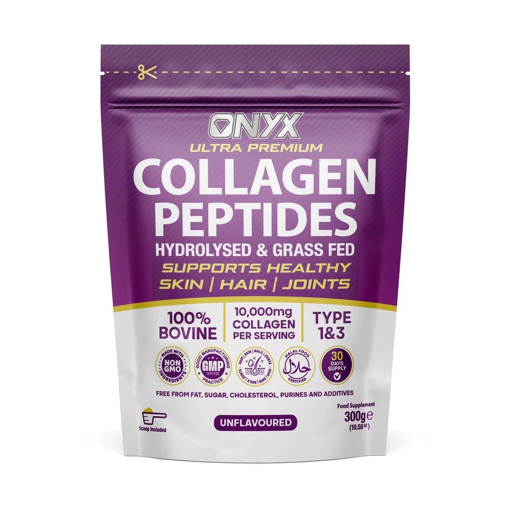 Premium Collagen Powder 300g Hydrolysed Bovine Collagen Peptides Powder ONYX INGREDIENTS 101 Au supplements