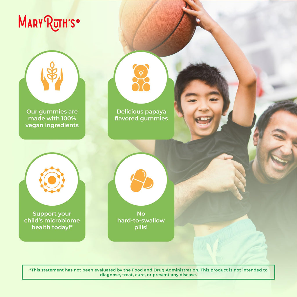MARYRUTH'S Fiber Gummies for Kids | 2 Month Supply | Sugar Free | Soluble Fiber Supplement | Gut Health & Digestion Support