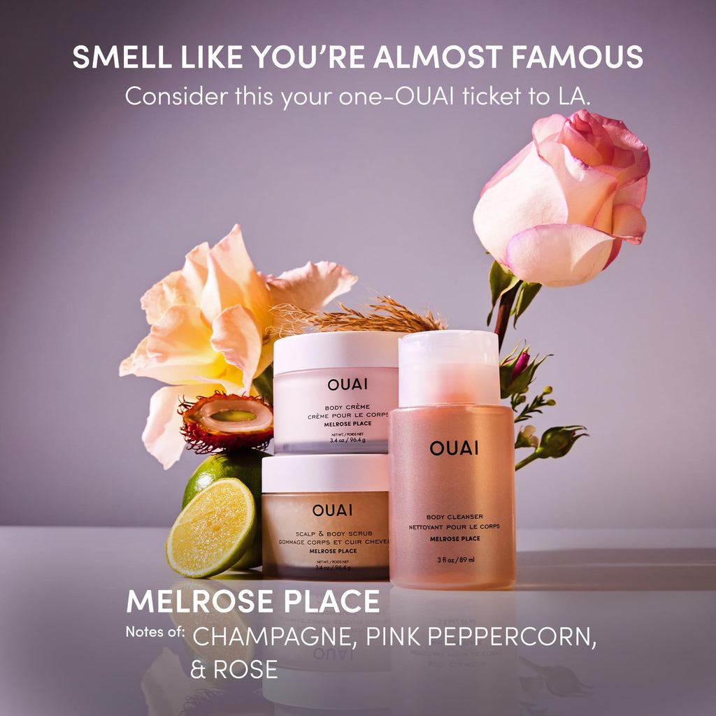 OUAI Body Cream Travel Size, Melrose Place - Hydrating Whipped Body Cream with Cupuaçu Butter, Coconut Oil & Squalane - Softens Skin and Delivers Healthy-Looking Glow - Sulfate Free Skin Care (3.4 Oz) OUAI Au supplements