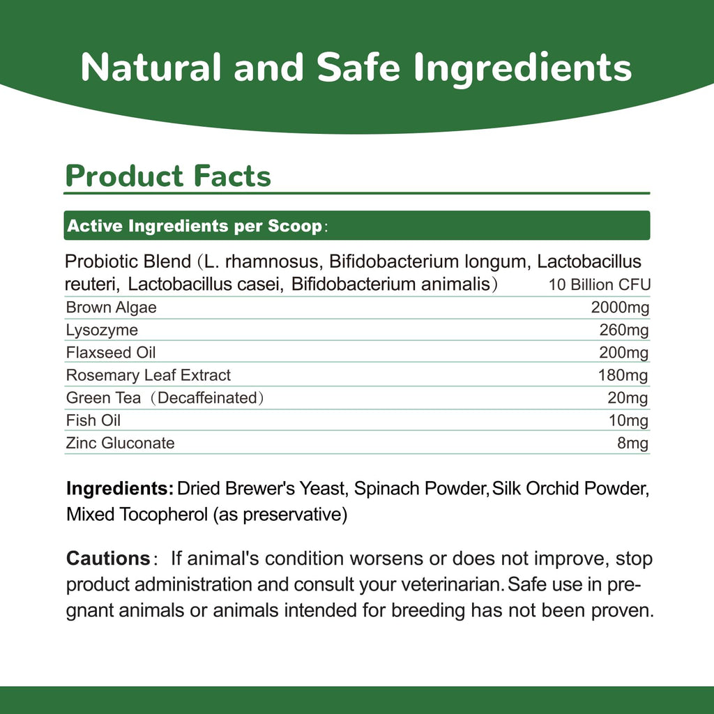Vetriuntrix Dog Teeth Cleaning Powder, Dental Powder for Dogs Teeth Tartar Remove & Plaque Off, Fresh Breath for Dogs with Natural Plants Blend, Enzymes and Postbiotics, 300g Vetriuntrix Au supplements