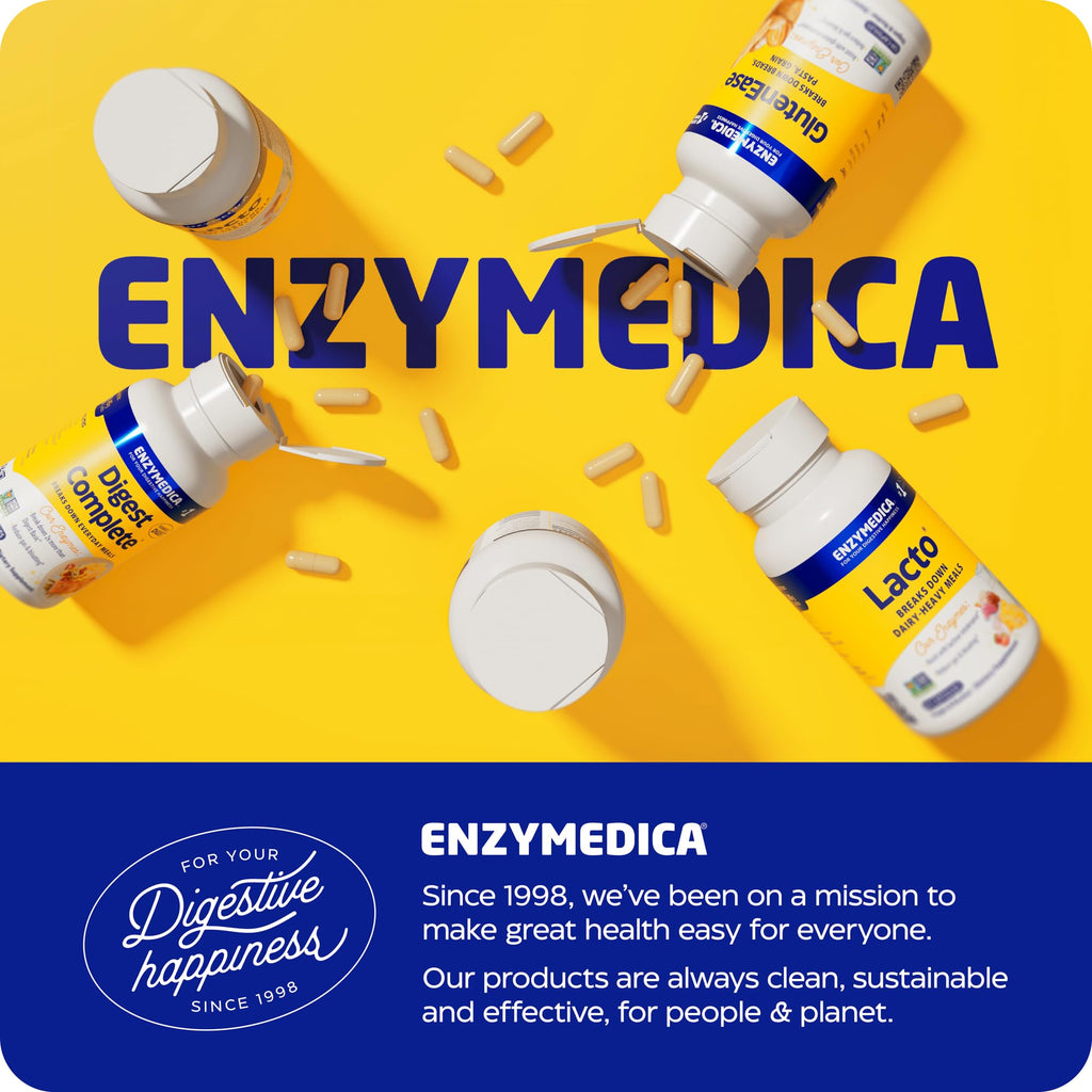 Enzymedica Pro-Bio Probiotic Supplement for Digestive & Gut Health - Daily Probiotic Capsules for Women & Men, 10 Billion CFU, Helps Reduce Gas & Bloating,