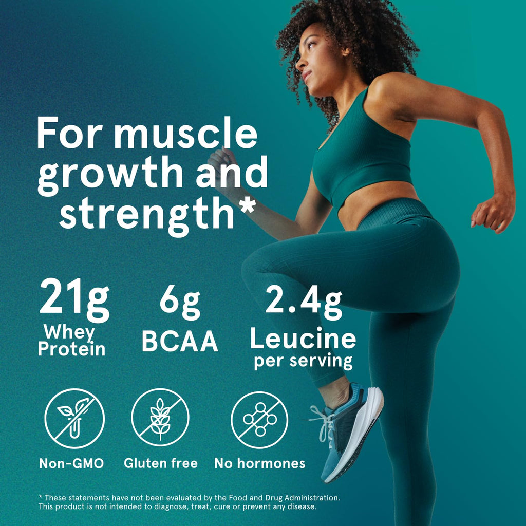 Puori Whey Protein Powder, Bourbon Vanilla - PW1 Pasture-Raised, Grass-Fed Whey Protein Powder Drink Mix containing BCAA Amino Acids - Post-Workout Supplement