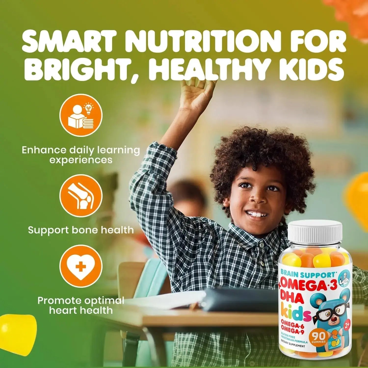 DR. MORITZ Omega 3 Gummies (90 Count) and Kids Multivitamin Gummies Bundle (60 Count) - for Daily Health Support - Vegan DHA Omega 3 for Kids DR. MORITZ Au supplements