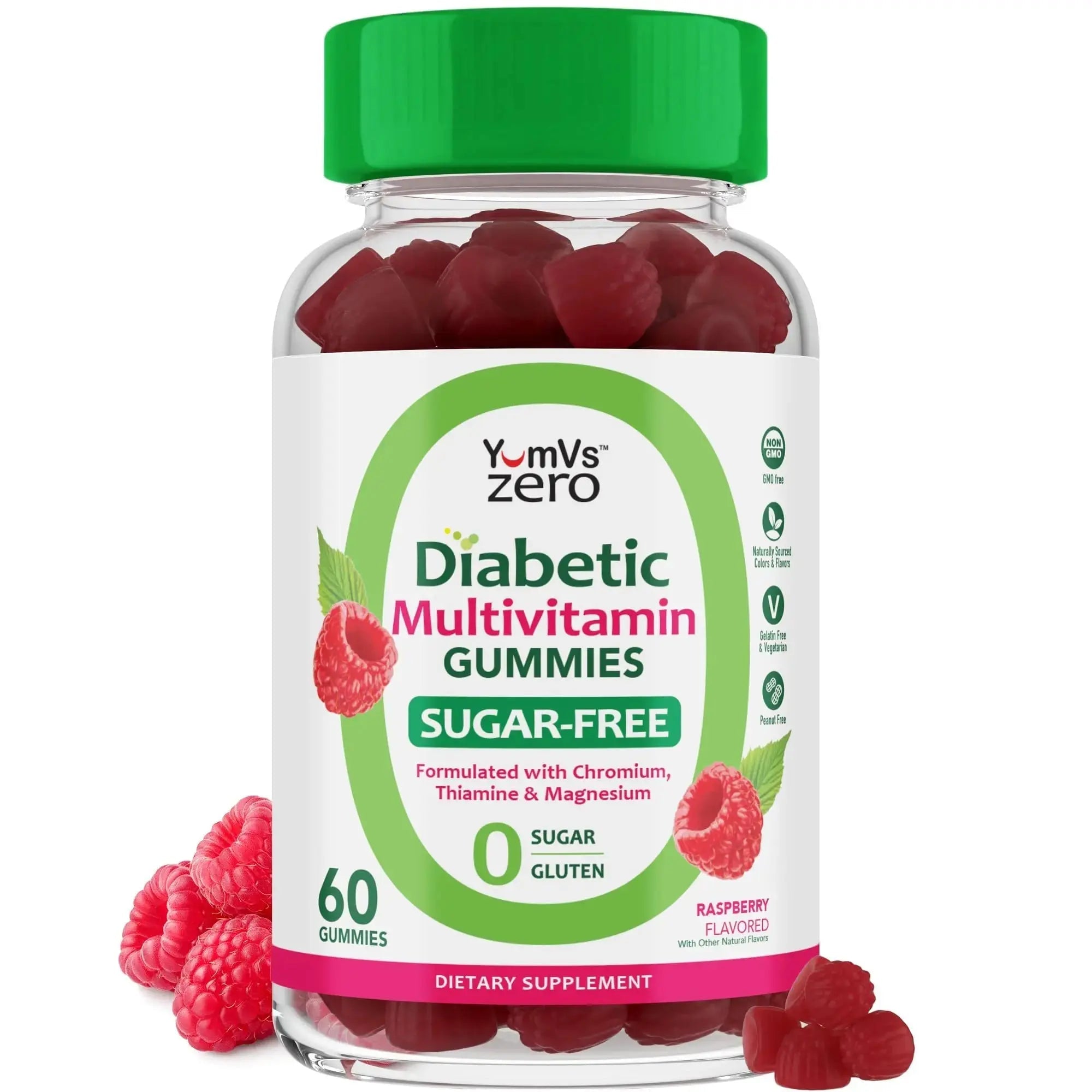 YUM-V'S Multivitamin for Women & Men – Sugar Free Multivitamin Gummies – Zero Sugar Gummy with Chromium, Thiamine & Magnesium YUM-V'S Au supplements