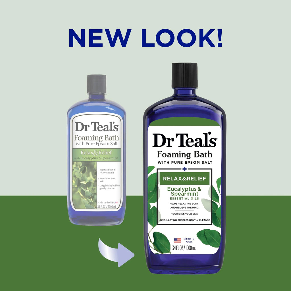Dr Teal's Foaming Bath with Pure Epsom Salt, Relax & Relief with Eucalyptus & Spearmint Dr Teal's Au supplements